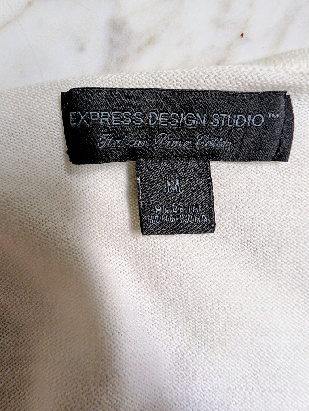 Express Cream Wrap Tie Front Blouse - Picture 5 of 5
